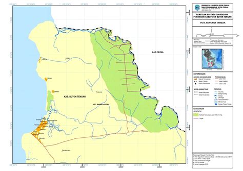 Peta Kawasan Rencana Pengembangan Tambak Budidaya Air Payau Buton