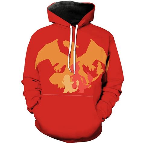 Evolution Of Charmander To Charizard Pokemons Hoodie 3d Animetrium