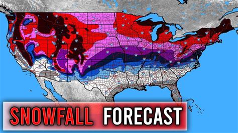 OFFICIAL Snowfall Forecast 2022 2023 Direct Weather Channel YouTube