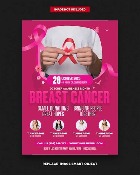 Premium Psd Breast Cancer Awareness Month Flyer