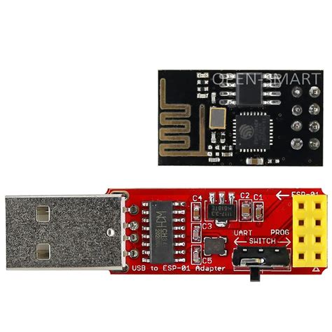 ESP8266 Wi Fi Transceiver Module USB To ESP 01 Adapter Serial