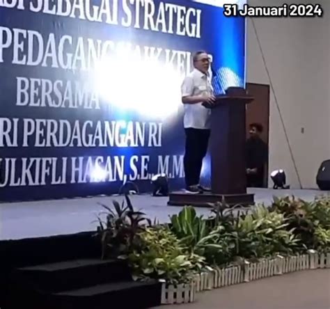 Viral Video Zulhas Diduga Kampanye Di Acara Kemendag Loyalis Ganjar