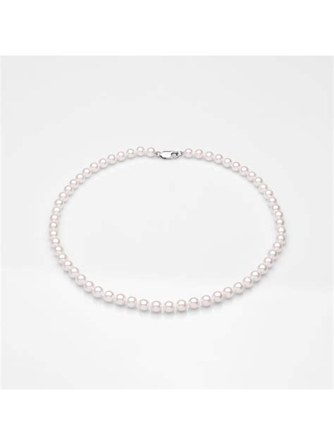 18KG 5 5 6 0mm Japanese Akoya Pearl Necklace