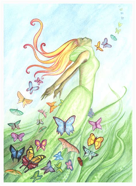 Meadow Fae Dancing Butterflies By Dragontreasureart On Deviantart