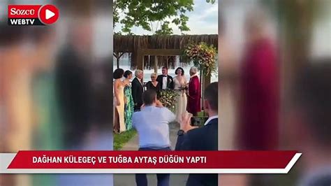 İki ay önce evlenen Dağhan Külegeç ve Tuğba Aytaş düğün yaptı