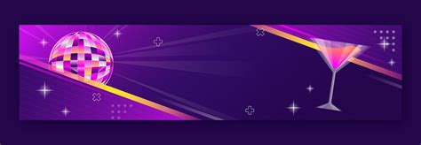 Free Vector Nightclub And Nightlife Party Twitch Banner Template