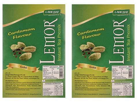 Lemor Gold Cardamom Elaichi Flavour Instant Tea Premix Kg X Tea