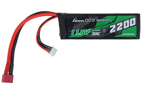 Batterie LiPo 11 1v 2200mAh 35C Dean Gens Ace