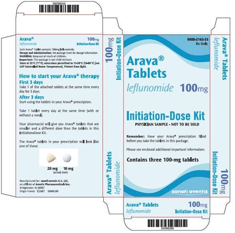 Arava FDA Prescribing Information Side Effects And Uses