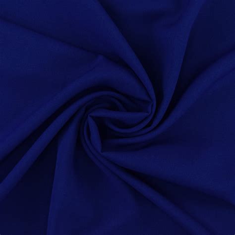 Cr Pe Georgette Uni Bleu Royal Tissus Hemmers