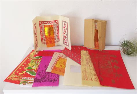 Joss Paper Assortment Pack Chinese Joss Ritual Paper Scrapbook Etsy