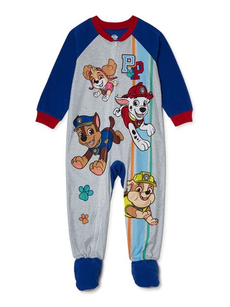 Paw Patrol Toddler Boy Microfleece Blanket Sleeper Pajamas