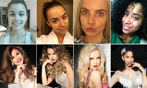 Miss Universe Contestants Post No Makeup Selfies For