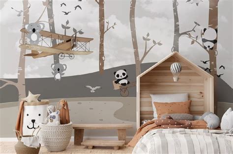 create  unique  creative mural   kids  turn furnizing