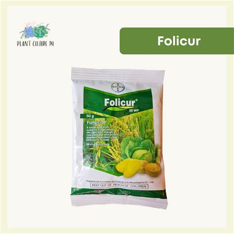 Folicur 25wp Broad Spectrum Systemic Fungicide Bayer Plant Culture Ph