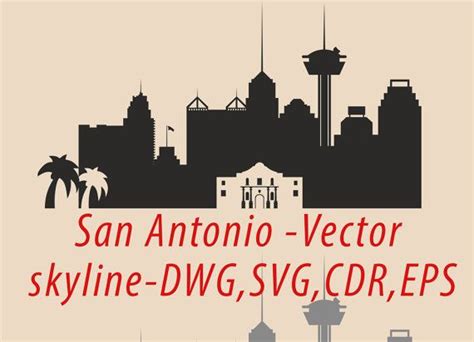 San Antonio Skyline Vector at Vectorified.com | Collection of San ...