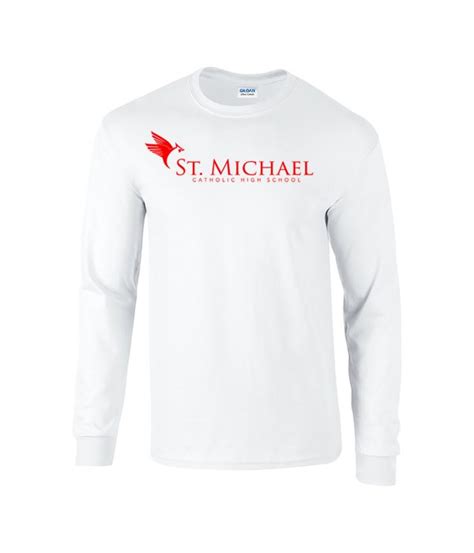 Long Sleeve T-Shirt with St. Michael Catholic School Logo – Zoghby's ...