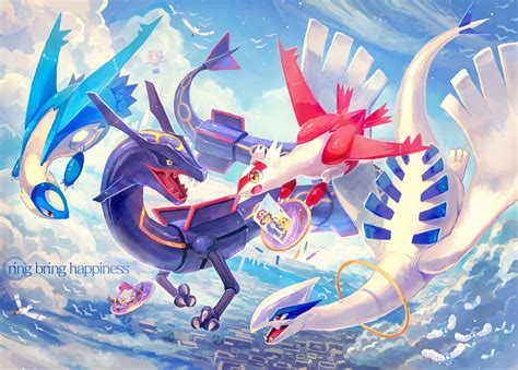 Pokemon Pixiv Latias Latios Shiny Rayquaza Lugia And Hoopa Pokemon Pinterest