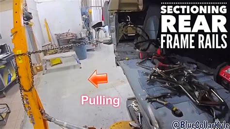 Sectioning Rear Frame Rails Youtube