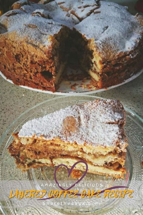 Amazing Layered Coffee Cake Recipe Sharethecook