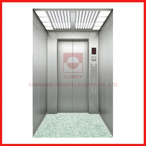 Load Kg Hairline Stainless Steel Fuji High Speed Elevator China