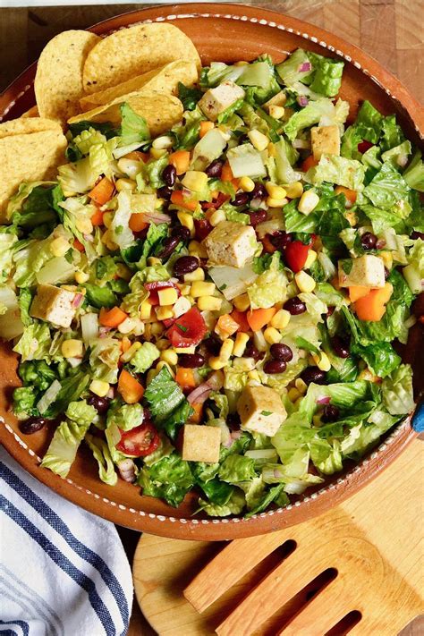 Mexican Chopped Salad With Chipotle Lime Vinaigrette The Cheeky Chickpea