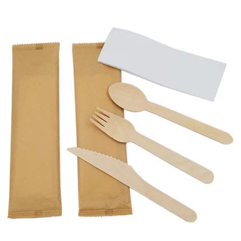 Disposable Wooden Spoons And Fork Environmentally Friendly