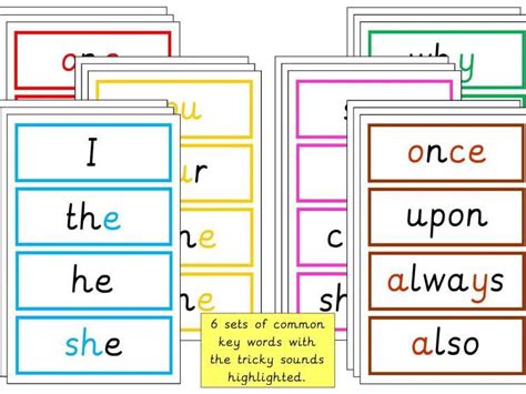 Tricky Word Cards Teaching Resources