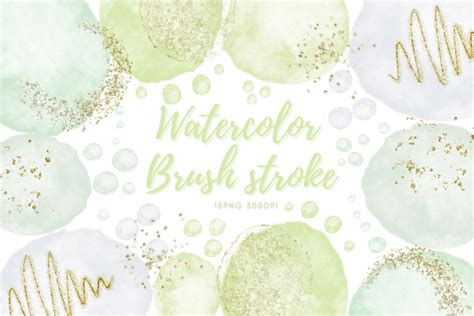 Watercolor Brush Strokes Clipart Graphic by Khim08Studio · Creative Fabrica