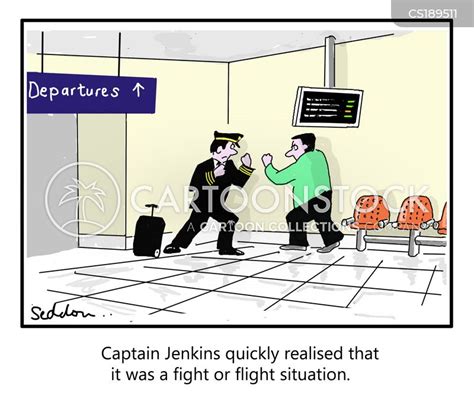 Fight Or Flight Cartoons and Comics - funny pictures from CartoonStock