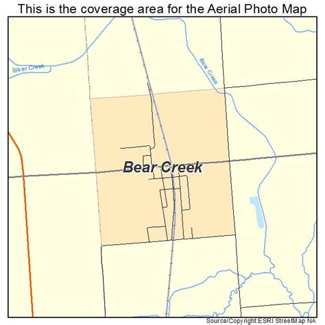 Aerial Photography Map Of Bear Creek Wi Wisconsin