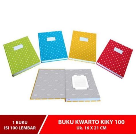 Jual Buku Tulis Kwarto Hardcover 100 Lembar Kiky Shopee Indonesia