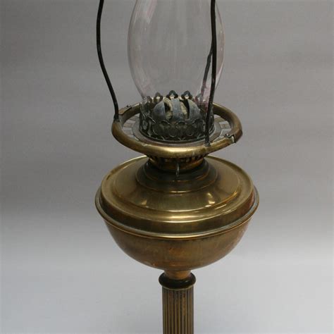 An Antique Victorian Brass Oil Lamp Williams Antiques