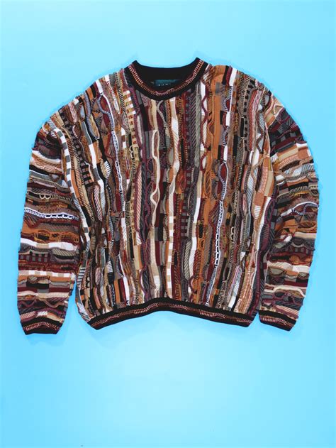 90s Coogi Style Knitted Tundra Sweater 5 Star Vintage