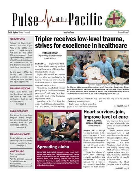 Tripler Receives Low Level Trauma Strives For Excellence In Healthcare