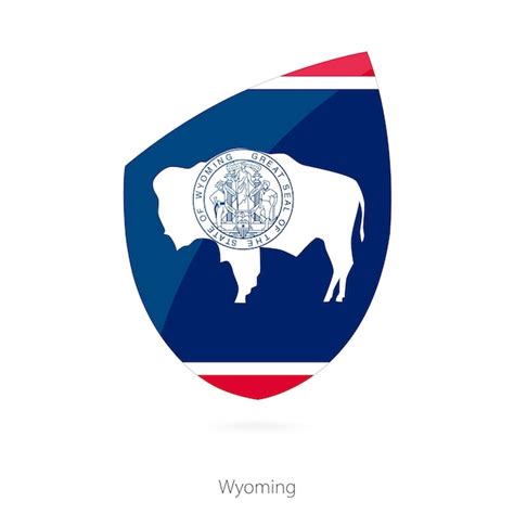 Premium Vector | Flag of wyoming