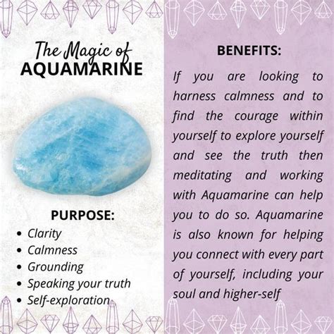 Aquamarine crystal meaning and properties – Artofit