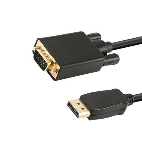 Displayport Male To Vga Male Converter Cable Qh Industrial