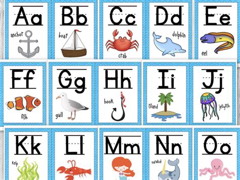 Printable Under The Sea Letters