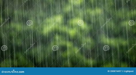 Rain falling from the sky stock image. Image of clear - 200874497