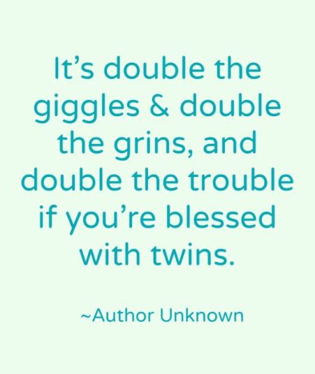 60+ Best Funny And Cute Twin Quotes With Images - Love Quotes & Sayings