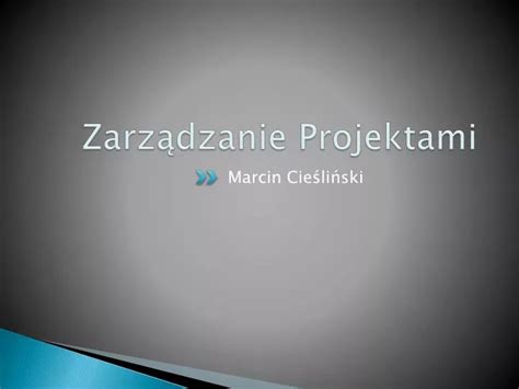 PPT Zarządzanie Projektami PowerPoint Presentation free download