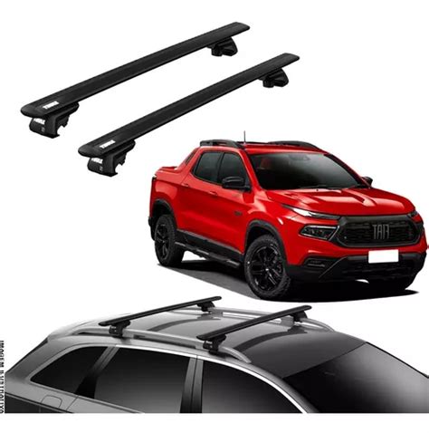 Rack De Teto Thule Wingbar Black 7104 7113b Fiat Toro