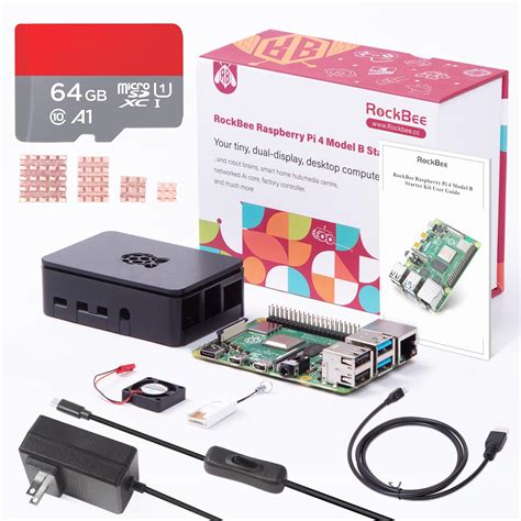 Buy Rockbee Raspberry Pi Model B Gb Starter Kit Raspberry Pi Case