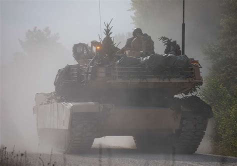 A U S Army M Abrams Tank Belonging To The Rd Battalion Nara