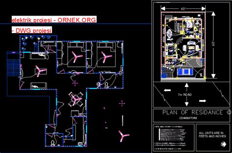 Proje Sitesi Hastane Elektrik Projesi Autocad Projesi