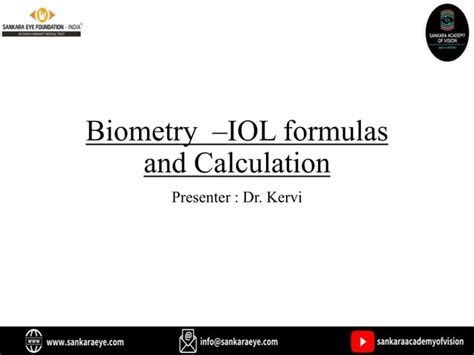 Biometry- Iol power and calculation final ppt.pptx | Free Download