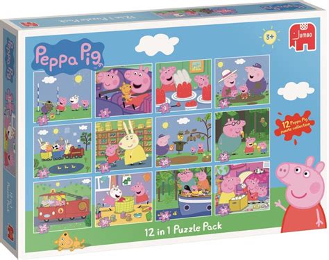 Peppa Pig 12 In 1 Puzzle Bol