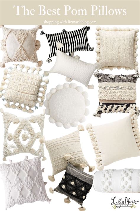 The Best Pom Pillows | Throw pillows living room, Pillows, Bed pillows