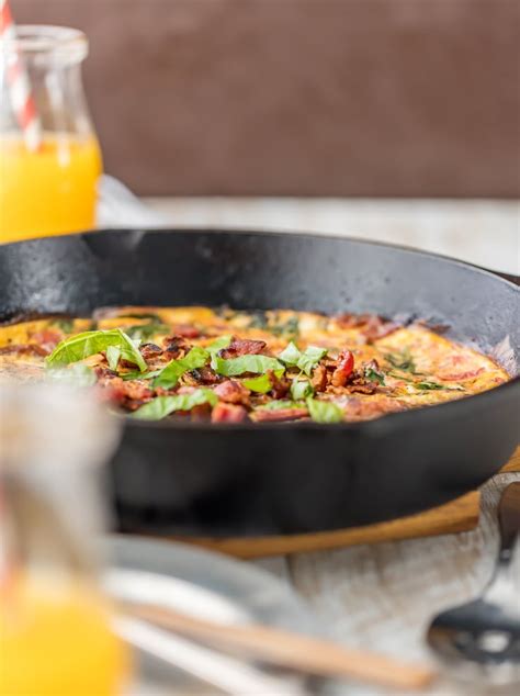 One Pan Blt Skillet Frittata The Cookie Rookie